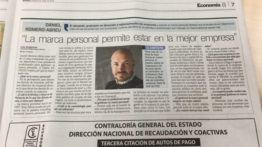 La marca personal permite estar en la mejor empresa